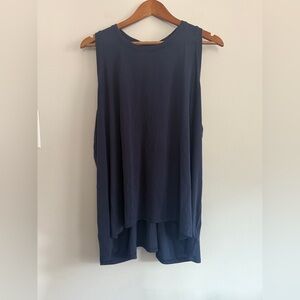 GUC Athleta Navy Ease In Tank, sz 2X